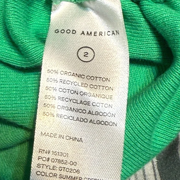 Good American top with side ruching and ties - Picture 2 of 4